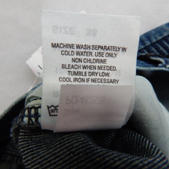 PacSun Womens Skinny Cut Off Ribbed Denim Jean Shorts Medium Indigo Size 38 - Picture 8 of 9